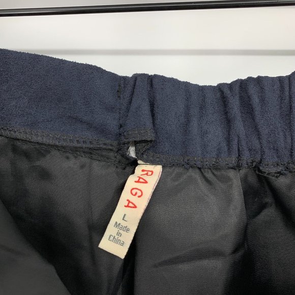 Raga Skirt Tara Blue Faux Suede Button Down Front Mini - Picture 4 of 11